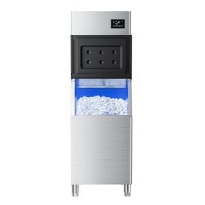 Máquina de Hielo en Cubos Comercial Grande, 156 Bandejas de Hielo, Producción de 150 kg/Día, Carcasa de Acero Inoxidable para Aplicaciones Comerciales en Hoteles y Fábricas - Product Image 2