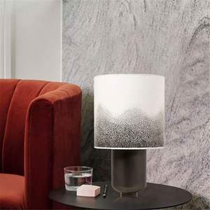 <span class=keywords><strong>Lampada</strong></span> da tavolo moderna di ispirazione orientale | Presa E27, paralume in tessuto paesaggio con lavaggio a inchiostro, <span class=keywords><strong>lampada</strong></span> da comodino a colori personalizzabili - Product Image 3