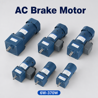 Moteur réducteur de vitesse à frein 140W 220V 50/60Hz 1350 tr/min, induction AC monophasé, équipement d'automatisation industrielle