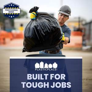 Bolsas de Basura Desechables de PE para Contratistas con Asas Tipo Chaleco para Uso Doméstico y Comercial - Product Image 4