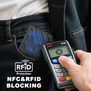 Nouveau Portefeuille Minimaliste en Fibre de Carbone pour Hommes, Portefeuille Métallique, Blocage RFID, Porte-cartes de Crédit, Idéal pour les Cadeaux - Product Image 5