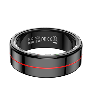 Intelligenter Schrittzähler Stahl Gesundheits-Smartring App-Steuerung 2025 R04 Herzfrequenz Blutsauerstoff Schlaftracker - Product Image 6