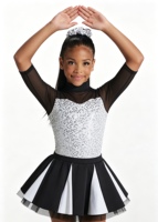 Vestido de Danza Jazz para Niñas, Traje para Actuaciones de Danza Lírica, Competencia, Clases y Espectáculos
