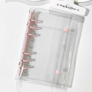 Protège-cahier transparent en PVC HONGEN, classeur simple pour carnet de notes, couverture de <span class=keywords><strong>rangement</strong></span>, 60 <span class=keywords><strong>feuilles</strong></span>, spirale, <span class=keywords><strong>feuilles</strong></span> mobiles, format <span class=keywords><strong>A3</strong></span> - Product Image 2