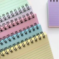 Bloc-notes spirale A6 bon marché en gros avec couverture PP couleur, 50 feuilles lignées, pour étudiants, papeterie promotionnelle