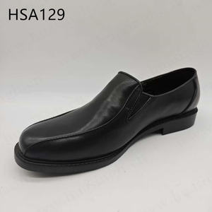 CXT，易穿易脱行政工作男士正装鞋天然牛皮平头款式商务鞋HSA129 - Product Image 1