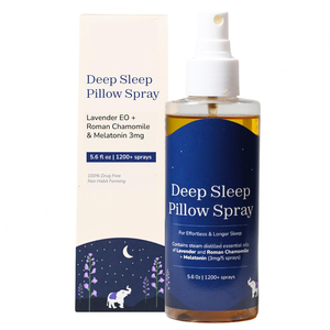 Custom Packing <b>Lavender</b> 3mg Melatonin & Roman Chamomile Pillow Deep <b>Sleeping</b> <b>Spray</b> - Product Image 1