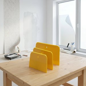 3pcs Heavy Duty Plastic <b>Wallpaper</b> Scraper <b>Tool</b> Set 6.7cm 7.3cm 8.7cm for Wall Paper Glass Window Tint Film Installation - Product Image 1