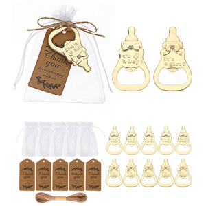 <b>Baby</b> Bottle Opener Zinc Alloy Beer Opener <b>For</b> <b>Baby</b> <b>Shower</b> Party Favors <b>Gift</b> With Bag And Tag - Product Image 1