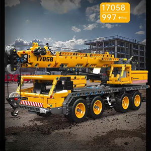 Moule <span class=keywords><strong>King</strong></span> 17058 série d'ingénierie Moc technique grue mobile motorisée bloc de construction jouets télécommande camion électrique briques - Product Image 2