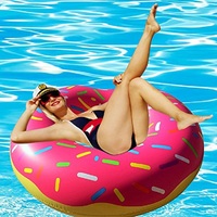 Aufblasbare Donut Schwimm ring Pool Beach Sea Party Aufblasbare Matratze Float Spielzeug für Erwachsene Kinder