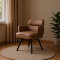 Offres à Durée Limitée : Fauteuils Pivotants en Cuir Style Urbain Italien Moderne pour Cafétéria, Appartement et Maison de Luxe Léger