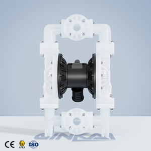 Gk 1.5 "इंच प्लास्टिक पीपी न्यूमेटिक डबल डायाफ्राम पंप ठोस कणों के लिए विषम वायु पंप भारी पानी हस्तांतरण - Product Image 2