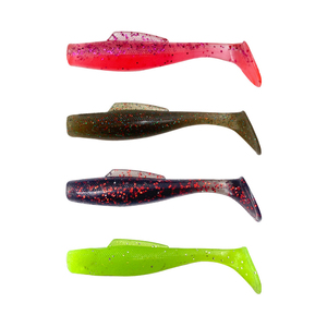 Freshwater <strong>Sea</strong> 6cm 6.5cm 8cm Soft Fishing Lure TPR Material Artificial Soft Bait Floating Fishing Soft T Tail Lure for Golden - Product Image 1