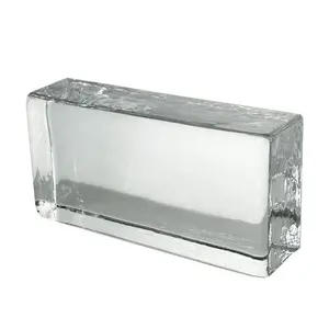 Bloques de vidrio hueco, ladrillo de vidrio transparente para pared de partición de construcción