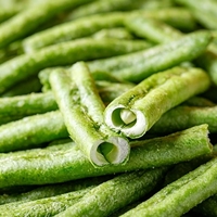 VF Pois verts croustillants frits sous vide à basse température - Salés, collation végétale saine, sans huile, en vrac, pois lyophilisés prêts à consommer 1kg