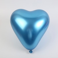 10 pouces (50 pièces/sac) coeur ballons chromés ballon métallique décorations d'anniversaire de fête de mariage