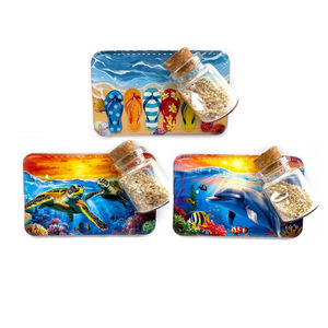 Logotipo personalizado playa autobús forma epoxi madera <span class=keywords><strong>Ibiza</strong></span> nevera imán recuerdo - Product Image 3