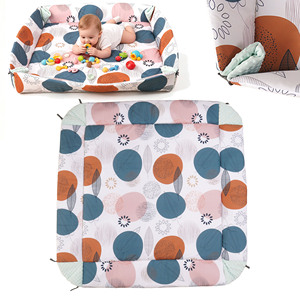 <span class=keywords><strong>Tapis</strong></span> d'éveil personnalisé 2-en-1 matelassé pour bébé et parc d'activités, <span class=keywords><strong>tapis</strong></span> de sol épais non toxique pour nourrissons et tout-petits - Product Image 2