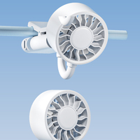 Mini ventilateur pliable à clip, ventilateurs portables, mini ventilateur rechargeable par USB, ventilateur portatif pour la maison, le bureau, la cuisine, utilisation en extérieur, mini ventilateur