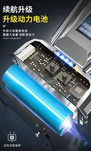 Faro de copa de luz grande LED cabeza calva fuerte que usa luz de minería de trabajo al aire libre Luz de pesca de pantalla en vivo de larga duración - Product Image 6