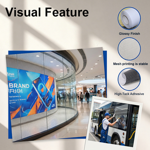 Vinile stampabile in lattice One Way Vision con pellicola perforata rimovibile 70/30 per finestre, ideale per la privacy su vetri di uffici e grandi superfici - Product Image 2