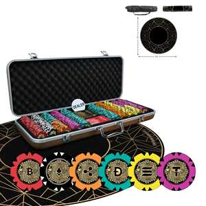 Jetons de poker Casinokart série GR, 300 pièces, 40 mm, ABS, avec plateau, sans tapis de poker - Product Image 3