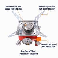 Réchaud à gaz pliable pour camping, randonnée et pique-nique, vente en gros OEM, pour la cuisine en plein air