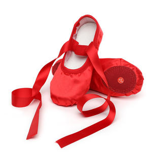 Zapatos <span class=keywords><strong>de</strong></span> <span class=keywords><strong>Ballet</strong></span> <span class=keywords><strong>de</strong></span> satén <span class=keywords><strong>Punta</strong></span> del dedo del pie Zapatos <span class=keywords><strong>de</strong></span> práctica <span class=keywords><strong>de</strong></span> yoga Forma <span class=keywords><strong>de</strong></span> corbata Danza para adultos Zapatos <span class=keywords><strong>de</strong></span> suela blanda - Product Image 4