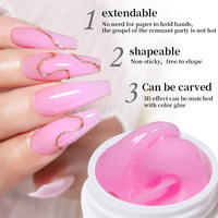 LILYCUTE Gel de modelage 3D sculptural 5D pour fleurs solides 8ml, texture gelée hautement façonnable pour nail art, fabrication OEM