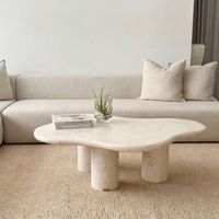 Design exceptionnel Moderne pas cher Luxe Personnalisé promotionnel populaire salon Meubles Côté table basse en marbre