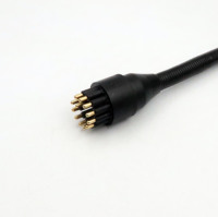 HYSF BH12M Connecteur Sous-Marin Mâle/Femelle 12 Broches DC pour Environnements Marins Profonds IP69 en Acier Inoxydable Plaqué Or Cuivre 550V 10A