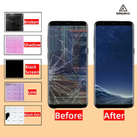 Ecran OLED original pour Samsung Galaxy S9 5.8 pouces Cadre de remplacement SM-G960 souple Smartphone LCD Pièces de réparation 1 an