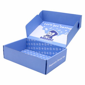 Custom logo printing Folding cardboard corrugated packaging shipping boxes