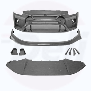 Parachoques de alta calidad PARA NISSAN GTR R35 VRS19 Tipo Kit de parachoques delantero de carbono con labio delantero de fibra de carbono. Cubierta antiniebla. Canard - Product Image 1