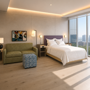 Maßgefertigte Moderne Kommerzielle Luxus-Holz-Modulare Hilton Home2 Suites King Studio Hotel Schlafzimmer-Möbelsets - Product Image 1