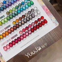 Kit de vernis gel œil de chat lumineux 48 couleurs OEM/ODM avec durcissement LED pour usage en salon - Nail Art DIY 15ml