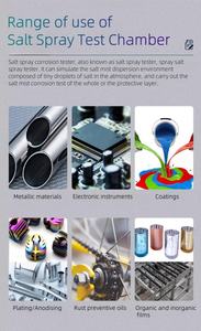 Iso 9227 60L Benchtop camera di nebbia salina ASTM B117 Compliance 35 ± 1 ℃ PP serbatoio per fissaggio ed elettronica - Product Image 5