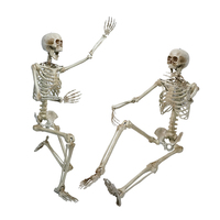 Vente en gros d'articulations effrayantes mobiles à la mode décoration de la vie complète du corps fantôme Halloween squelette humain à vendre
