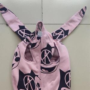 Áo hoodie nam in họa tiết rằn ri toàn thân, khóa kéo kín mặt, chất liệu 100% cotton, kiểu dáng rộng, có lỗ che mắt, in logo tùy chỉnh OEM. - Product Image 5