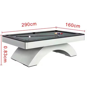 Table de <span class=keywords><strong>billard</strong></span> américaine moderne à base arquée de 9 pieds (290*160 cm) pour usage commercial, maison et club - Product Image 3