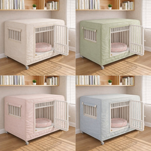 Cage pour chien luxueuse toutes saisons, intérieure/extérieure, mobile <span class=keywords><strong>avec</strong></span> roulettes, cage pour animaux de compagnie imperméable, enclos de haute qualité, lit confortable pour animaux de compagnie - Product Image 3