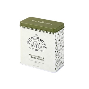 Bán Hot Lưu Trữ Tùy Chỉnh In Tins Hình Chữ Nhật Kim Loại Hộp Thiếc Cho Gia Vị - Product Image 1