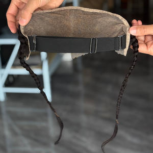 Extensiones de Cabello Humano de Primera Calidad, Trenzadas de Oreja a Oreja, de 12 Pulgadas, con Nudos Decolorados, Frontal de Encaje 13x4, Cabello Virgen Sin Procesar - Product Image 4