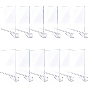 Diviseur d'étagère économique en PVC pour allée de snacks, supermarché, organisation de placards domestiques, approvisionnement en gros - Product Image 2