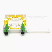 Boîtier mural FTTH pour fibre optique, mini-boîtier de terminaison SC/APC, plaque frontale type rosette, boîtier 86