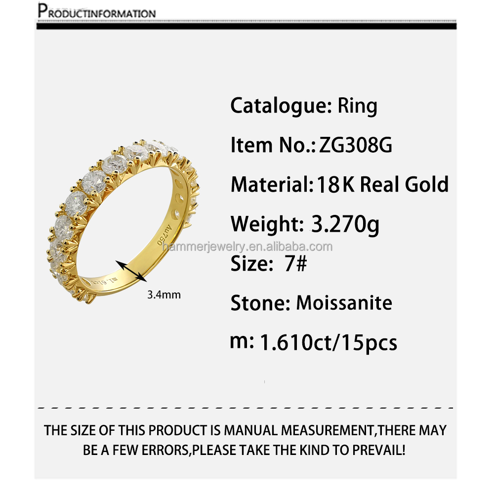 18K+Moissanite ZG308G