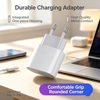 OEM EU Fişli USB C Şarj Cihazı Siyah Mat Tek Portlu Tip C Güç Adaptörü Kompakt Duvar Şarj Cihazı Akıllı Telefon Dizüstü Bilgisayar Toptan Satış