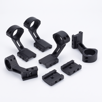 Support de viseur laser en aluminium 7075 poli, usiné à haute vitesse pour pièces de précision