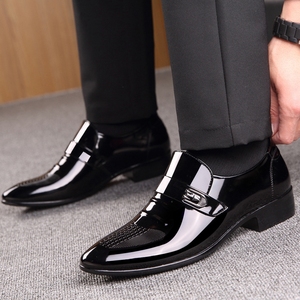 Nuove <span class=keywords><strong>Scarpe</strong></span> Eleganti Primaverili Autunnali da Uomo in Pelle di Alta Qualità, Stile Vintage, a Punta, per Cerimonia e Matrimonio - Zapatos De Cuero - Product Image 2